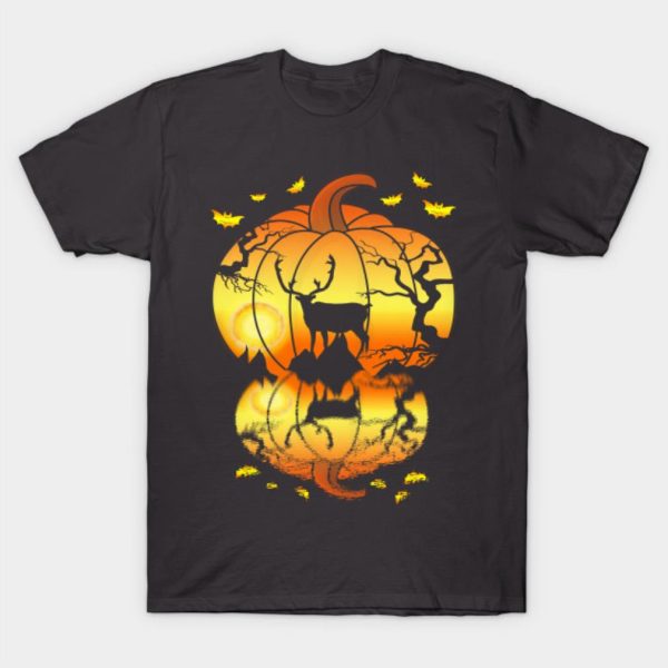 Deer Pumpkin Halloween T-Shirt