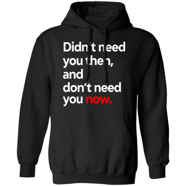 Didn’t Need You Then And Don’t Need You Now T-Shirts