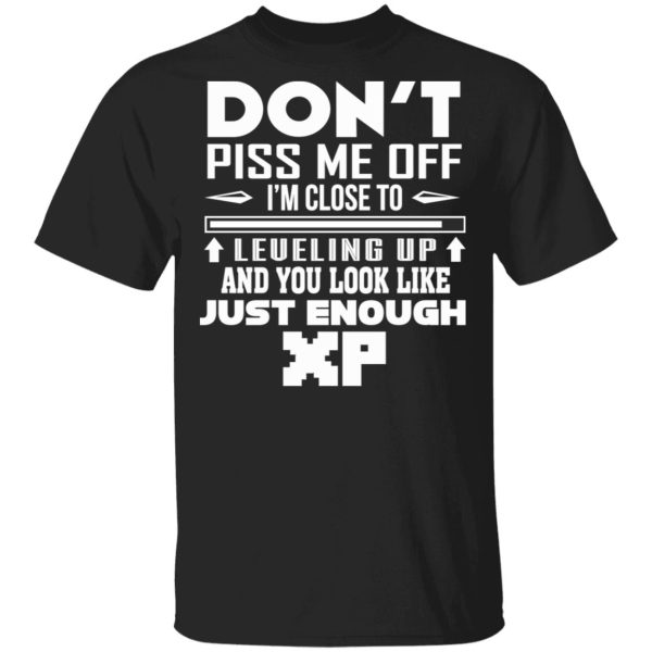 Don’t Piss Me Off I’m Close To Leveling Up And You Look Like Just Enough XP T-Shirts, Hoodies, Sweater