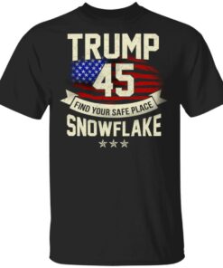 Donald Trump 45 Find Your Safe Place Snowflake Shirt 1
