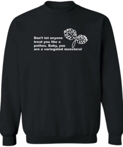 Dont Let Anyone Treat You Like A Pothos Baby You Are A Variegated Monstera T Shirts Hoodie Sweater 11
