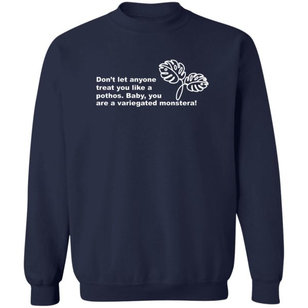 Don’t Let Anyone Treat You Like A Pothos Baby You Are A Variegated Monstera T-Shirts, Hoodie, Sweater