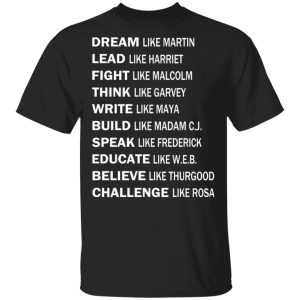 Dream Like Martin Lead Like Harriet Fight Like Malcolm T-Shirts, Hoodies, Sweater