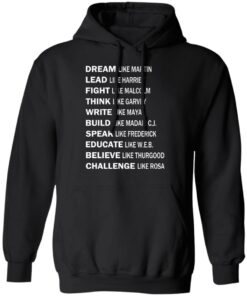 Dream Like Martin Lead Like Harriet Fight Like Malcolm T-Shirts, Hoodies, Sweater 9 Dream Like Martin Lead Like Harriet Fight Like Malcolm T Shirts Hoodies Sweater 6