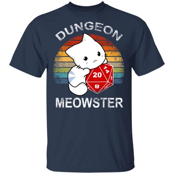 Dungeon Meowster Retro Vintage Funny Cat T-Shirts, Hoodies, Sweater