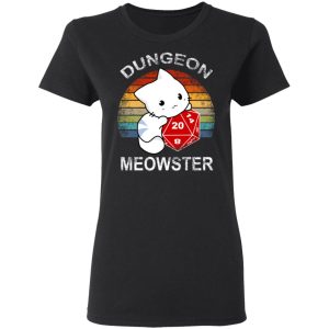 Dungeon Meowster Retro Vintage Funny Cat T Shirts Hoodies Sweater 13