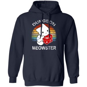 Dungeon Meowster Retro Vintage Funny Cat T Shirts Hoodies Sweater 7