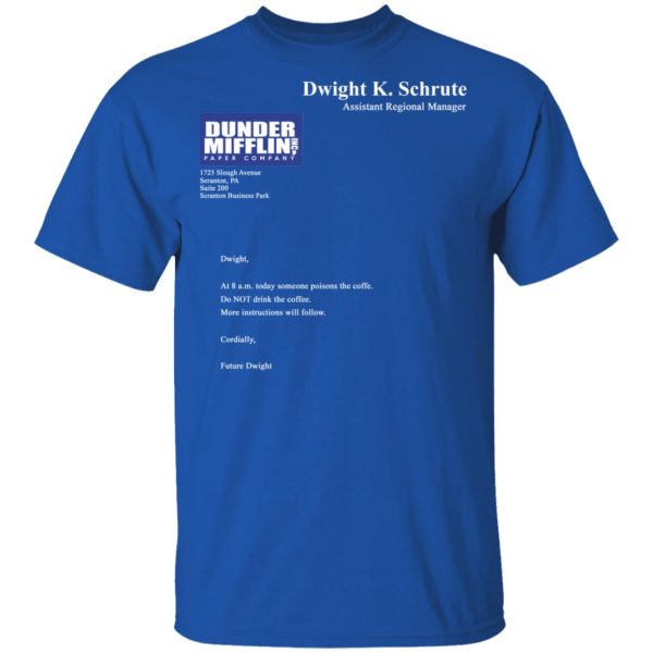 Dwight K. Schrute – Dunder Mifflin Paper Company T-Shirts