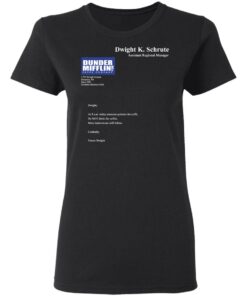 Dwight K Schrute Dunder Mifflin Paper Company T Shirts 13