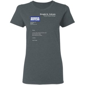 Dwight K Schrute Dunder Mifflin Paper Company T Shirts 2