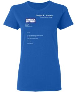 Dwight K Schrute Dunder Mifflin Paper Company T Shirts 4