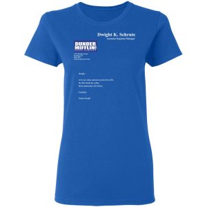 Dwight K Schrute Dunder Mifflin Paper Company T Shirts 4