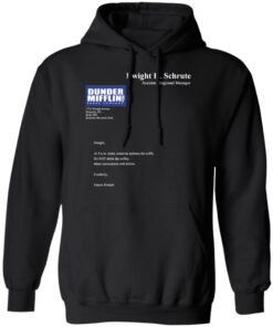 Dwight K Schrute Dunder Mifflin Paper Company T Shirts 6