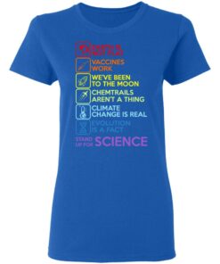 Earth Is Not Flat Vaccines Work We've Been To The Moon Chemtrails Aren't A Thing Climate Change Is Real Evolution Is A Fact Stand Up For Science T-Shirts 7 Earth Is Not Flat Vaccines Work Weve Been To The Moon Chemtrails Arent A Thing Climate Change Is Real Evolution Is A Fact Stand Up For Science T Shirts 4
