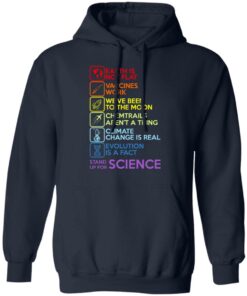 Earth Is Not Flat Vaccines Work We've Been To The Moon Chemtrails Aren't A Thing Climate Change Is Real Evolution Is A Fact Stand Up For Science T-Shirts 10 Earth Is Not Flat Vaccines Work Weve Been To The Moon Chemtrails Arent A Thing Climate Change Is Real Evolution Is A Fact Stand Up For Science T Shirts 7