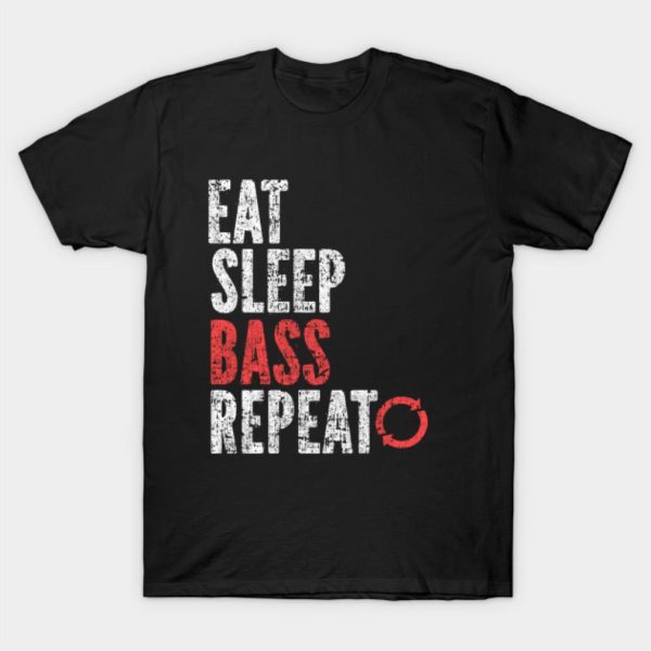 Eat sleep bass repeat Halloween T-shirt