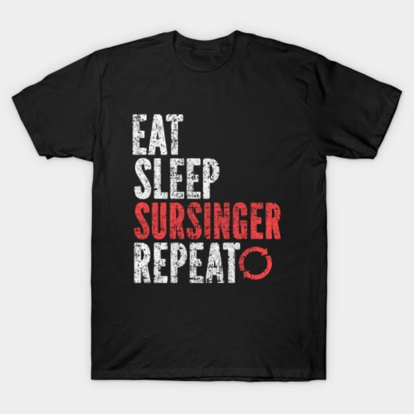 Eat sleep sursinger repeat Halloween T-shirt