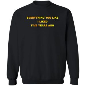 Everything You Like I Liked Five Years Ago T Shirts Hoodie Sweatshirt 11