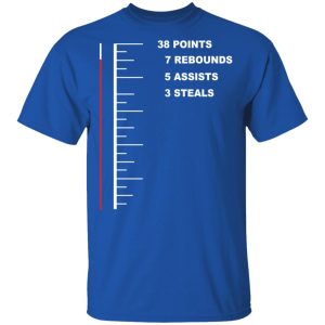 Flugame 38 Points 7 Rebounds 5 Assists 3 Steals T Shirts 12