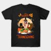 French bulldog Happy Thanksgiving Halloween T-shirt