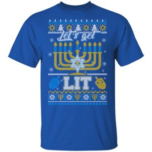 Funny Happy Hanukkah Chanukah Let's Get Lit T Shirts 12