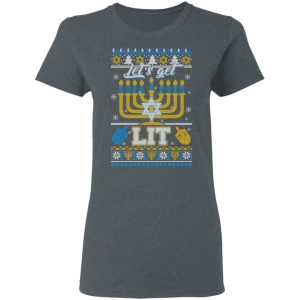 Funny Happy Hanukkah Chanukah Let's Get Lit T Shirts 2