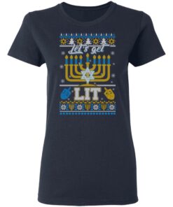 Funny Happy Hanukkah Chanukah Let’s Get Lit T-Shirts 6 Funny Happy Hanukkah Chanukah Let's Get Lit T Shirts 3