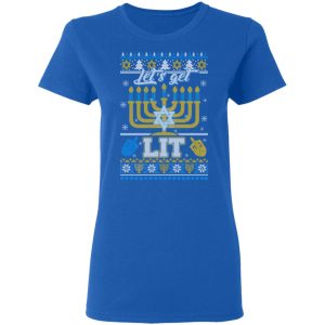 Funny Happy Hanukkah Chanukah Let's Get Lit T Shirts 4