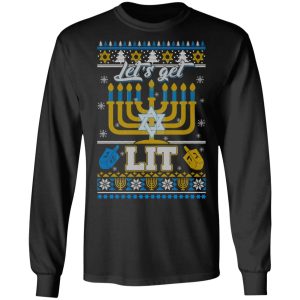 Funny Happy Hanukkah Chanukah Let's Get Lit T Shirts 5