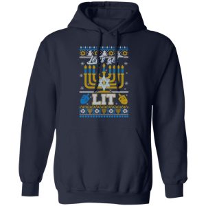 Funny Happy Hanukkah Chanukah Let's Get Lit T Shirts 7