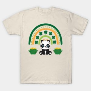 Funny st Patricks day cute Panda shirt