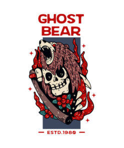 Ghost Bear estd 1980 Halloween t shirt 2
