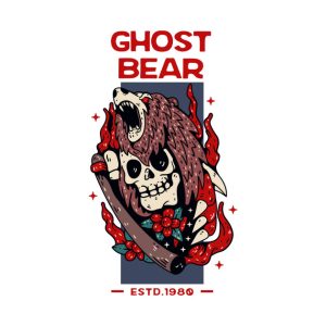 Ghost Bear estd 1980 Halloween t shirt 2