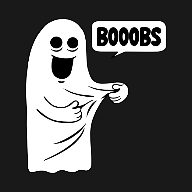 Halloween Boobs Funny Ghost I'm Here For The Boos Oops Boobs Raglan  Baseball Tee