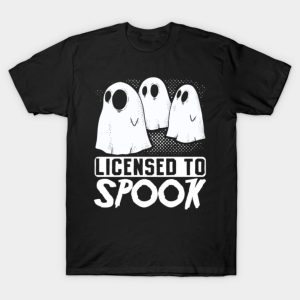 Ghost licensed to spook Halloween T-shirt