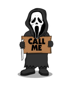 Ghostface call me Halloween T-shirt 1 Ghostface call me Halloween T shirt 2