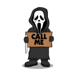 Ghostface call me Halloween T shirt 2