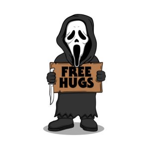 Ghostface free hugs Halloween T shirt 2