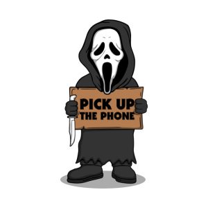 Ghostface pick up the phone Halloween T shirt 2