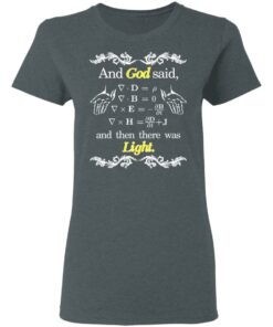 God Said Maxwell Equations Christian Physics Nerd T Shirts Hoodies Sweatshirt 2