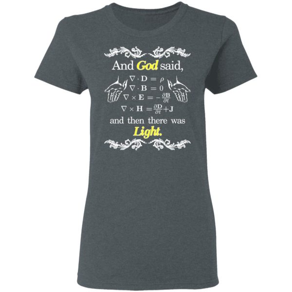 God Said Maxwell Equations Christian Physics Nerd T-Shirts, Hoodies, Sweatshirt