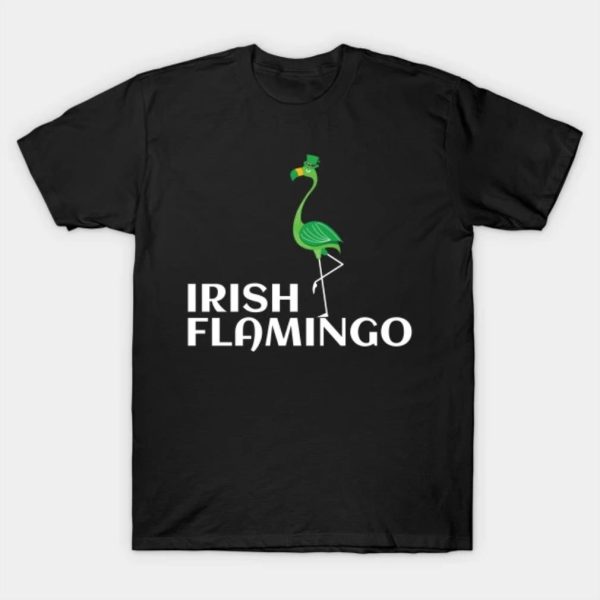 Green Irish Flamingo Funny St Patricks Day shirt