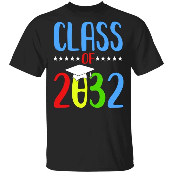 Grow With Me First Day Of School Class Of 2032 Youth T-Shirts