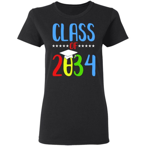 Grow With Me First Day Of School Class Of 2034 Youth T-Shirts
