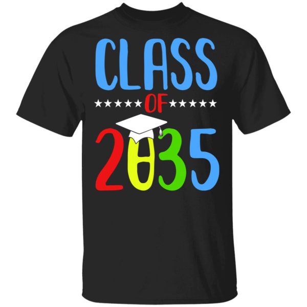 Grow With Me First Day Of School Class Of 2035 Youth T-Shirts