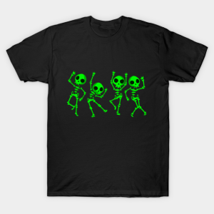 Halloween Dancing Human Skeletons T-shirt