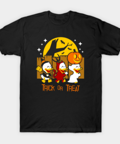 Halloween Donald duck trick or treat T shirt 1