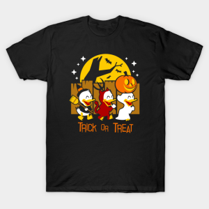 Halloween Donald duck trick or treat T shirt 1