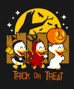 Halloween Donald duck trick or treat T shirt 2