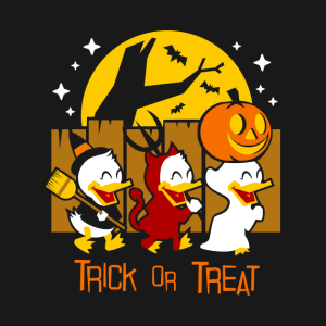 Halloween Donald duck trick or treat T shirt 2